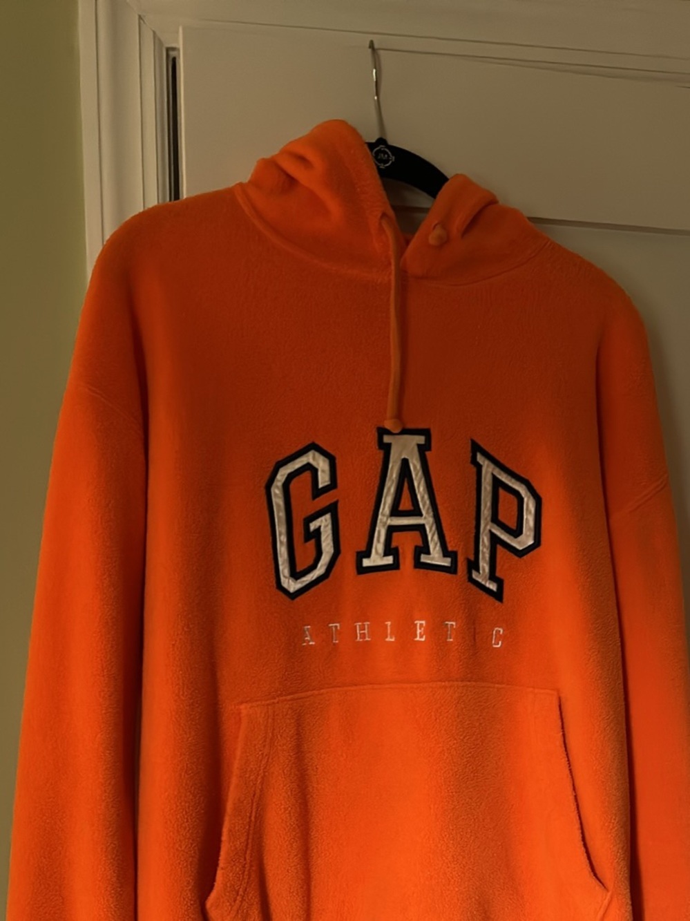 GAP Fleece Orange Hoodie Small
